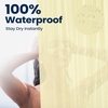 image:imagedownluxe Shower Curtain Liner PEVA Plastic Shower Liner with 3 Magnets 72 x 72 Waterproof Bathroom Curtain 4G Clear with Suction Cups 1 PackIvory