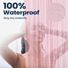 image:imagedownluxe Shower Curtain Liner PEVA Plastic Shower Liner with 3 Magnets 72 x 72 Waterproof Bathroom Curtain 4G Clear with Suction Cups 1 PackPink