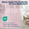 image:imagedownluxe Shower Curtain Liner PEVA Plastic Shower Liner with 3 Magnets 72 x 72 Waterproof Bathroom Curtain 4G Clear with Suction Cups 1 PackPink