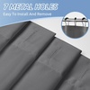 image:imagedownluxe Waterproof Fabric Shower Curtain Liner Soft Cloth Shower Liner with Magnets Machine Washable amp Hotel Quality Bathroom Curtain 70 W x 72 L Waffle WhiteDark Grey