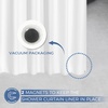 image:imagedownluxe Waterproof Fabric Shower Curtain Liner Soft Cloth Shower Liner with Magnets Machine Washable amp Hotel Quality Bathroom Curtain 70 W x 72 L Waffle WhiteWaffle White