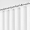 image:imagedownluxe Waterproof Fabric Shower Curtain Liner Soft Cloth Shower Liner with Magnets Machine Washable amp Hotel Quality Bathroom Curtain 70 W x 72 L Waffle WhiteWaffle White
