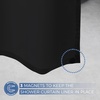 image:imagedownluxe Waterproof Fabric Shower Curtain Liner Soft Cloth Shower Liner with Magnets Machine Washable amp Hotel Quality Bathroom Curtain 70 W x 72 L Waffle WhiteBlack