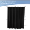 image:imagedownluxe Waterproof Fabric Shower Curtain Liner Soft Cloth Shower Liner with Magnets Machine Washable amp Hotel Quality Bathroom Curtain 70 W x 72 L Waffle WhiteBlack