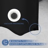 image:imagedownluxe Waterproof Fabric Shower Curtain Liner Soft Cloth Shower Liner with Magnets Machine Washable amp Hotel Quality Bathroom Curtain 70 W x 72 L Waffle WhiteBlack