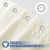 image:imagedownluxe Waterproof Fabric Shower Curtain Liner Soft Cloth Shower Liner with Magnets Machine Washable amp Hotel Quality Bathroom Curtain 70 W x 72 L Waffle WhiteIvory