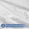 image:imagedownluxe Waterproof Fabric Shower Curtain Liner Soft Cloth Shower Liner with Magnets Machine Washable amp Hotel Quality Bathroom Curtain 70 W x 72 L Waffle WhiteWaffle White