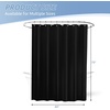 image:imagedownluxe Waterproof Fabric Shower Curtain Liner Soft Cloth Shower Liner with Magnets Machine Washable amp Hotel Quality Bathroom Curtain 70 W x 72 L Waffle WhiteBlack