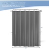 image:imagedownluxe Waterproof Fabric Shower Curtain Liner Soft Cloth Shower Liner with Magnets Machine Washable amp Hotel Quality Bathroom Curtain 70 W x 72 L Waffle WhiteDark Grey