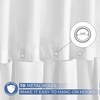 image:imagedownluxe Waterproof Fabric Shower Curtain Liner Soft Cloth Shower Liner with Magnets Machine Washable amp Hotel Quality Bathroom Curtain 70 W x 72 L Waffle WhiteWaffle White