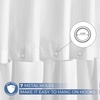 image:imagedownluxe Waterproof Fabric Shower Curtain Liner Soft Cloth Shower Liner with Magnets Machine Washable amp Hotel Quality Bathroom Curtain 70 W x 72 L Waffle WhiteWaffle White