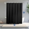 image:imagedownluxe Waterproof Fabric Shower Curtain Liner Soft Cloth Shower Liner with Magnets Machine Washable amp Hotel Quality Bathroom Curtain 70 W x 72 L Waffle WhiteBlack