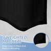 image:imagedownluxe Waterproof Fabric Shower Curtain Liner Soft Cloth Shower Liner with Magnets Machine Washable amp Hotel Quality Bathroom Curtain 70 W x 72 L Waffle WhiteBlack