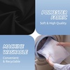 image:imagedownluxe Waterproof Fabric Shower Curtain Liner Soft Cloth Shower Liner with Magnets Machine Washable amp Hotel Quality Bathroom Curtain 70 W x 72 L Waffle WhiteBlack
