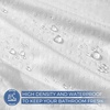 image:imagedownluxe Waterproof Fabric Shower Curtain Liner Soft Cloth Shower Liner with Magnets Machine Washable amp Hotel Quality Bathroom Curtain 70 W x 72 L Waffle WhiteWaffle White