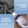 image:imagedownluxe Waterproof Fabric Shower Curtain Liner Soft Cloth Shower Liner with Magnets Machine Washable amp Hotel Quality Bathroom Curtain 70 W x 72 L Waffle WhiteDark Grey