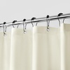 image:imagedownluxe Waterproof Fabric Shower Curtain Liner Soft Cloth Shower Liner with Magnets Machine Washable amp Hotel Quality Bathroom Curtain 70 W x 72 L Waffle WhiteIvory