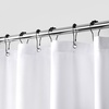 image:imagedownluxe Waterproof Fabric Shower Curtain Liner Soft Cloth Shower Liner with Magnets Machine Washable amp Hotel Quality Bathroom Curtain 70 W x 72 L Waffle WhiteWhite